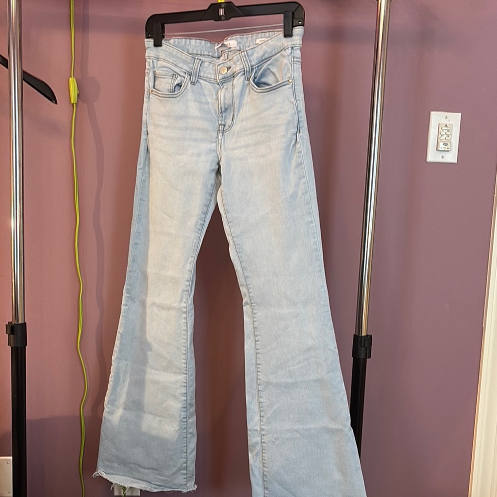 Forever 21 Light Wash Flare Jeans